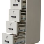 4-Drawer Fireproof File Cabinet for Secure Document Storage