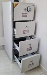 4-Drawer Fireproof File Cabinet for Secure Document Storage - Image 3