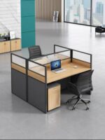 2 Way Workstation in Nairobi – Modern Office Desk for Two Users - Image 2